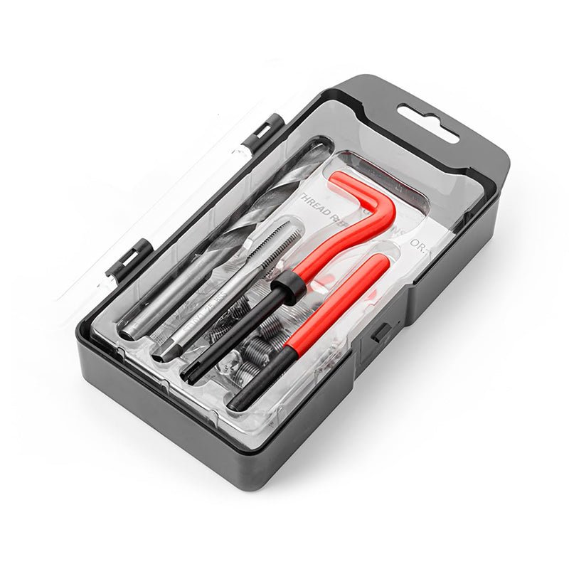 [Australia - AusPower] - BELOMI Helicoil Thread Repair Kit, Metric and SAE Repair Tools with HSS Drill Bit and Thread Inserts, Auto Repairing Tool for Damaged Thread M10 x 1.25 mm Size, Universal Car Accessories 
