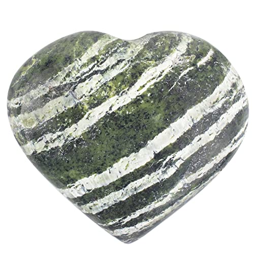 BEZAVO 50 mm Swiss Opal Crystal Heart Large Healing Crystals