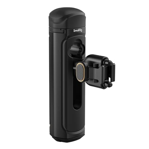 SMALLRIG Quick Release Side Handle for Universal Mobile Phone Cage 4299 and iPhone 15 Series Cage, Aluminum Handle Grip with Built-in Cold Shoe - 4403 4403 (Without Wireless Control)