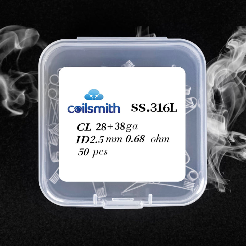 [Australia - AusPower] - Hot Heating Wire - Versatile Resistance Wire for Kilns, Pottery, and Forging. Highly Resistant, Hybrid Core, Ideal for Prebuilt Coils and Fused Clapton Wire Creations. Coil 316L 28+38ga 316L 28+38ga 0.68 ohm 