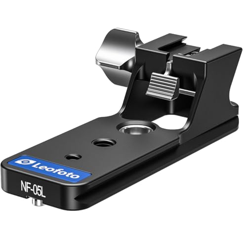 LEOFOTO NF-05 Replacement Foot, for Nikon Z Series Long Lenses, Strap Slot, QD Spot, 1/4" and 3/8 Screw Hole, Arca Compatible (NF-05L) NF-05L(Long)