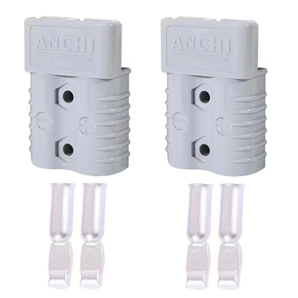 [Australia - AusPower] - ANCHImsr kit 175 Amp Quick Disconnect Connector Plug for Jumper Cable in Traction System Recovery Winch (2PCS 2 AWG) 2PCS 2 AWG 