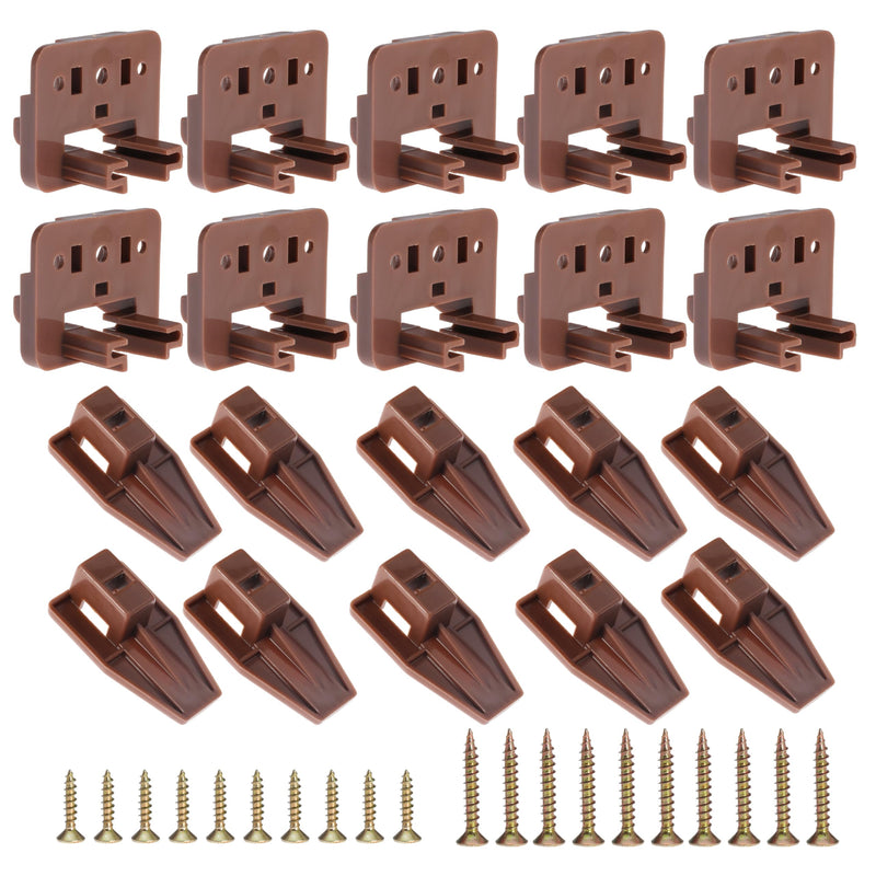 [Australia - AusPower] - 10PCS Drawer Slide Track Guide Glide for Center Mount Drawer for Dressers and for Nightstand for Kenlin for Rite-Trak 1 Drawer Systems (Please Check The Size Before Purchasing) 10Pcs 