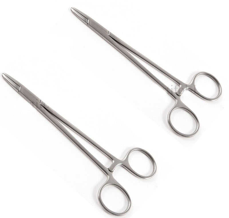 [Australia - AusPower] - Mayo Hegar Needle Holder 18 Cm 7" & 20 Cm 8" Surgical Dental Clamp 2 Pcs (20 Cm 8") 20 Cm 8" 