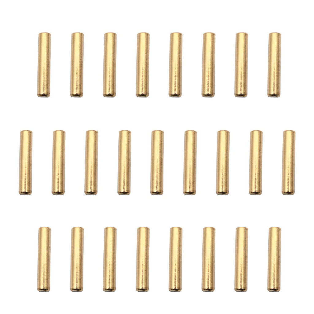 [Australia - AusPower] - BE-TOOL 25 Pcs Shelf Support Pegs with 5Ã—25 MM Gold Dowel Pin for Mechanical Assembly Processing Applications, Cabinets, Bookshelves, Display Cabinets, Furniture 5Ã—25 MM/0.2*0.98IN 