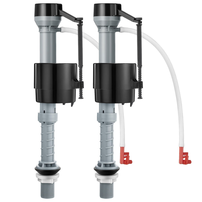 [Australia - AusPower] - Saillong 2 Pack Toilet Fill Valve Replacement, Height Adjustable Universal Toilet Tank Flusher Replacement Kit, Leak-Proof Easy Install Fill Valve Repair Kit 