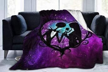 Nightmare Christmas Ultra Soft Blanket, Flannel Fleece Summer Season Light Weight Living Room Bedding/Bedroom, Valentine's Lovers (L(80“inchx60”inch) L(80“inchx60”inch）