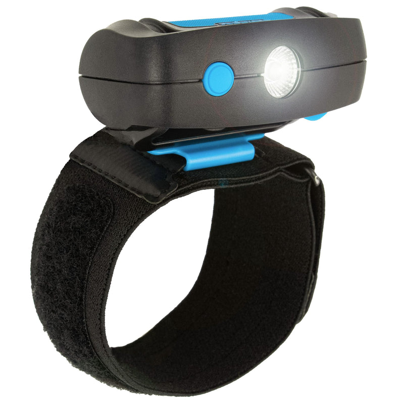 [Australia - AusPower] - noxgear Wrist Light 500 Lumen Lightweight Hands-Free Flashlight - 100Â° Wide Flood Beam - USB-C Rechargeable - IP-64 Waterproof - 2 Brightness Modes - for Dog Walkers, Runners, Avid Night Enthusiasts 