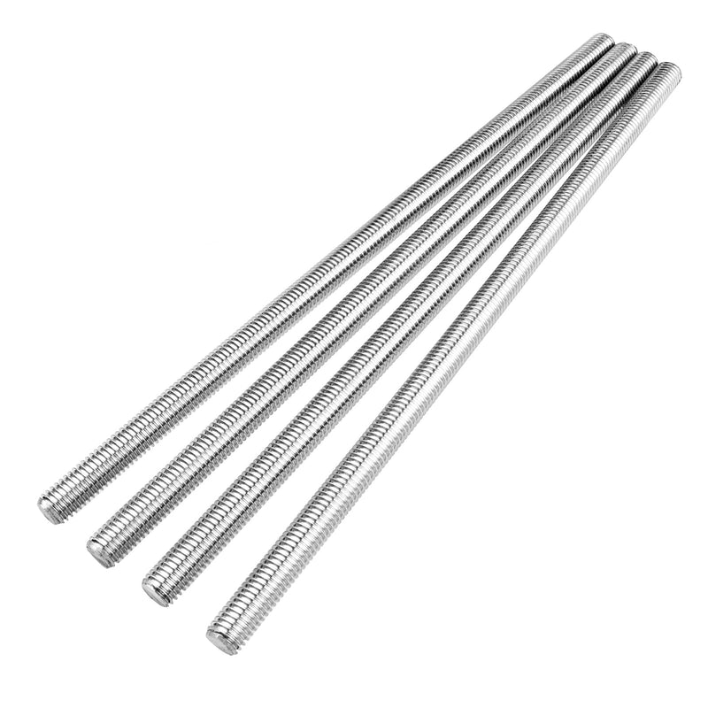 [Australia - AusPower] - 4pcs M10 x 250mm Fully Threaded Rod, M10-1.5mm Thread Pitch, 304 Stainless Steel Long Threaded Screw, Right Hand Threads (M10 x 250mm) 