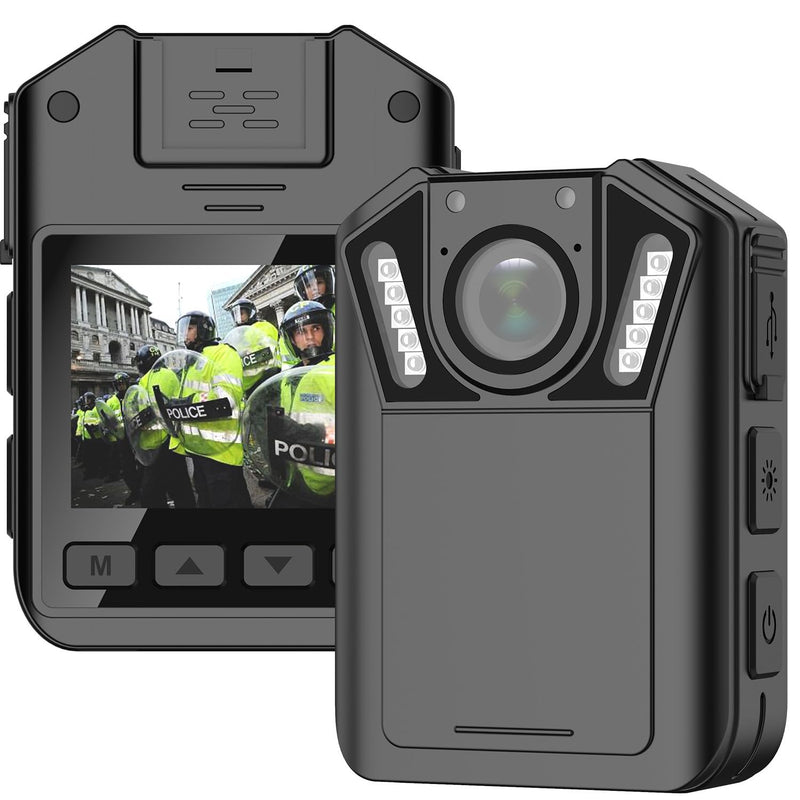 [Australia - AusPower] - 1440P Police Body Camera,128G Memory,Waterproof Premium Portable Body Cam with Audio Recording,Night Vision,3000mah Battery Last 11-12 Hrs, for Law Enforcement, Security Guard,Civilian 