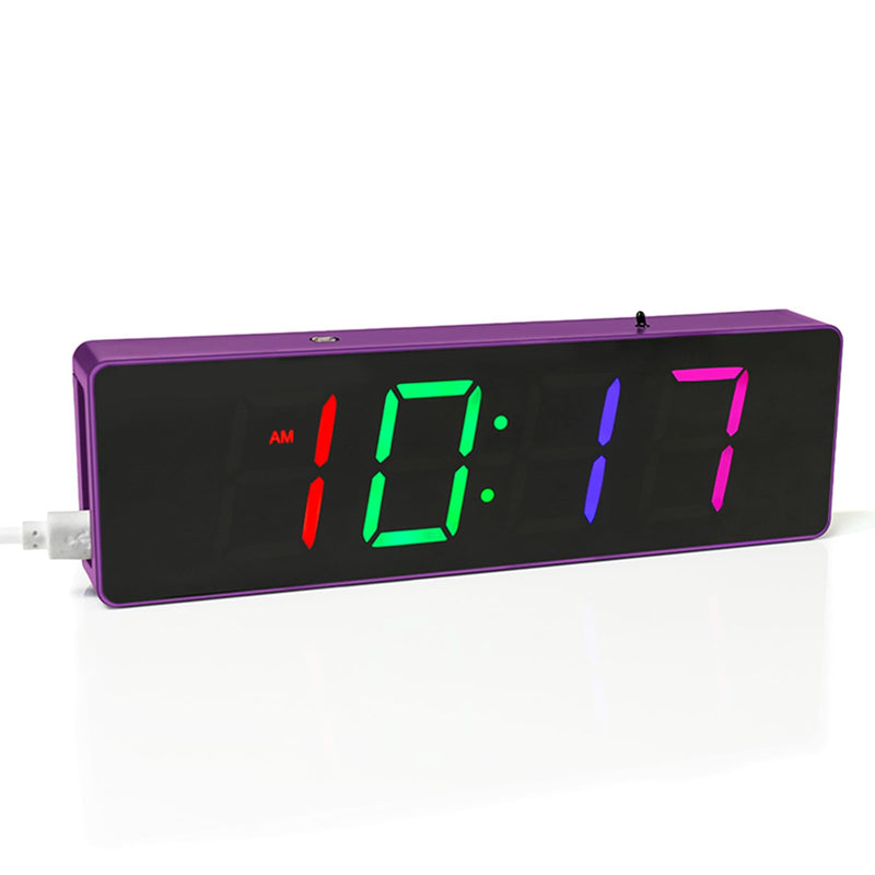 [Australia - AusPower] - GeekLJT DIY RGB Clock Soldering Kit, Colorful 4-Digit Digital Clock Kit, DIY Soldering Project, DIY Electronic Alarm Clock Kit for Students and Beginners Learning Electronics and Practicing Soldering 