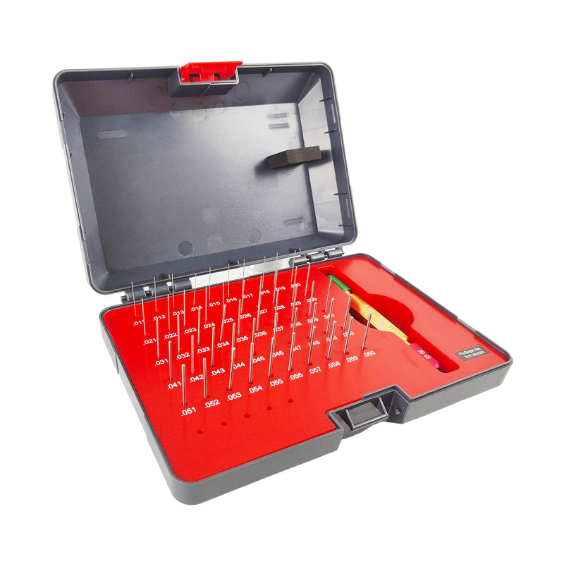 [Australia - AusPower] - HFS(R) Class ZZ Pin Gage Set with Go/No Go Handle for Machine Shops, Manufacturing 0.011"-0.060" 50 Pieces 0.011"-0.060", M0, 50PCS 