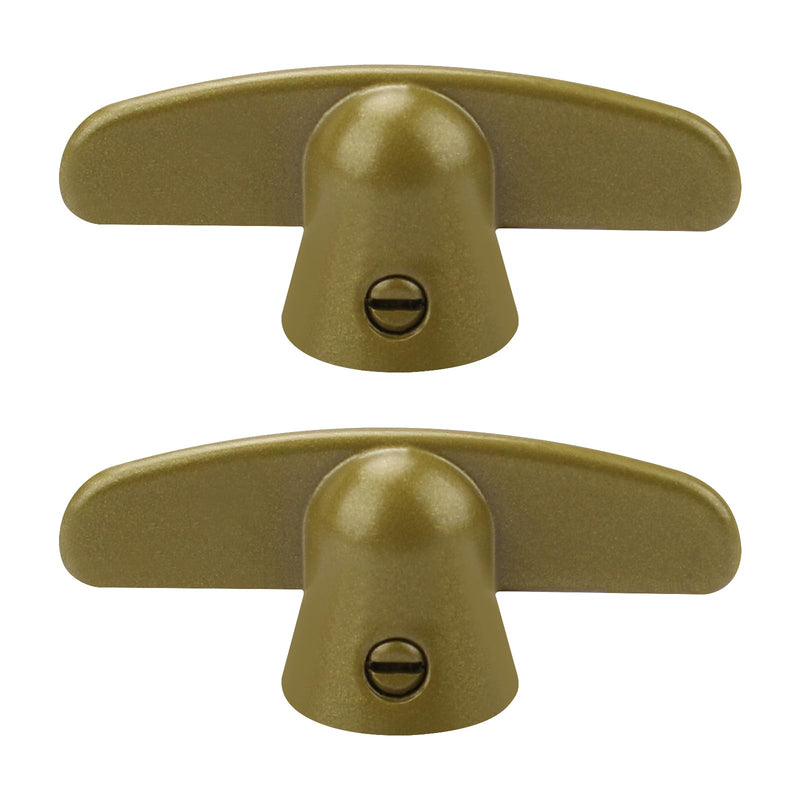 [Australia - AusPower] - 3/8" Tee Handle Casement Operator,T-Crank Window Handle, Butterfly Wing Nut T-Handle for Pella Window T-Crank,Compatible with Prime-Line H 3813(2 Pack) 