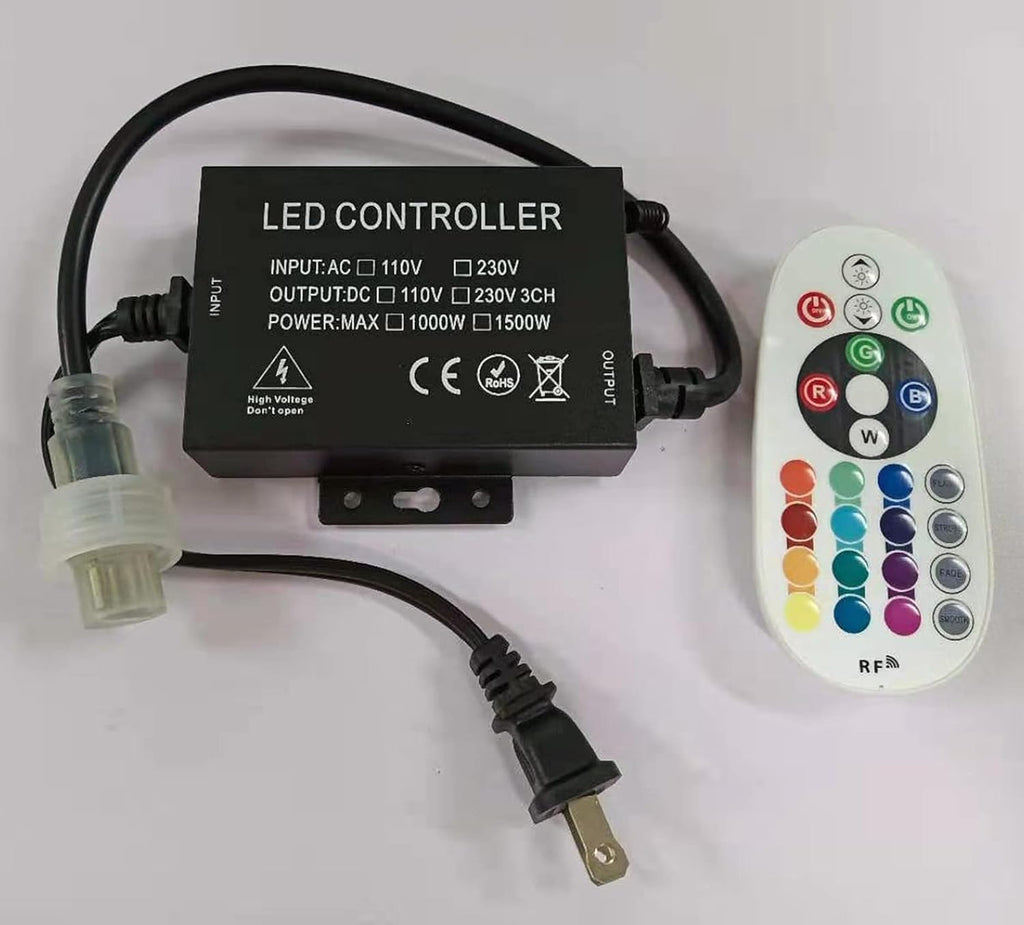 [Australia - AusPower] - Brillihood New Replacement Remote & Controller Pack for RGB Neon Rope Light 