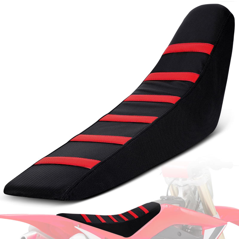 [Australia - AusPower] - Motorcycle Soft Seat Cover Gripper Non-Slip Seat Cover Universal for CRF CR XR 50 110 125 250 450 Hawk SSR Apollo RFZ TAO TAO Dirt Pit Bike Dual Sport Enduro Motocross Red 
