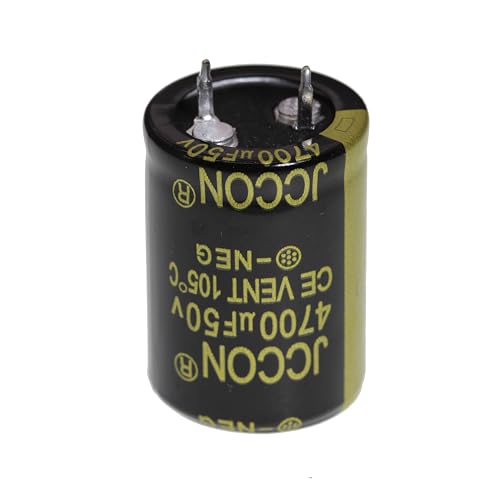50 V 4700UF 22 x 30 mm 2-Pin Electrolytic Capacitor Pack of 5 | Solderable snap-in terminal electrolytic capacitor 4700 uF 50 V