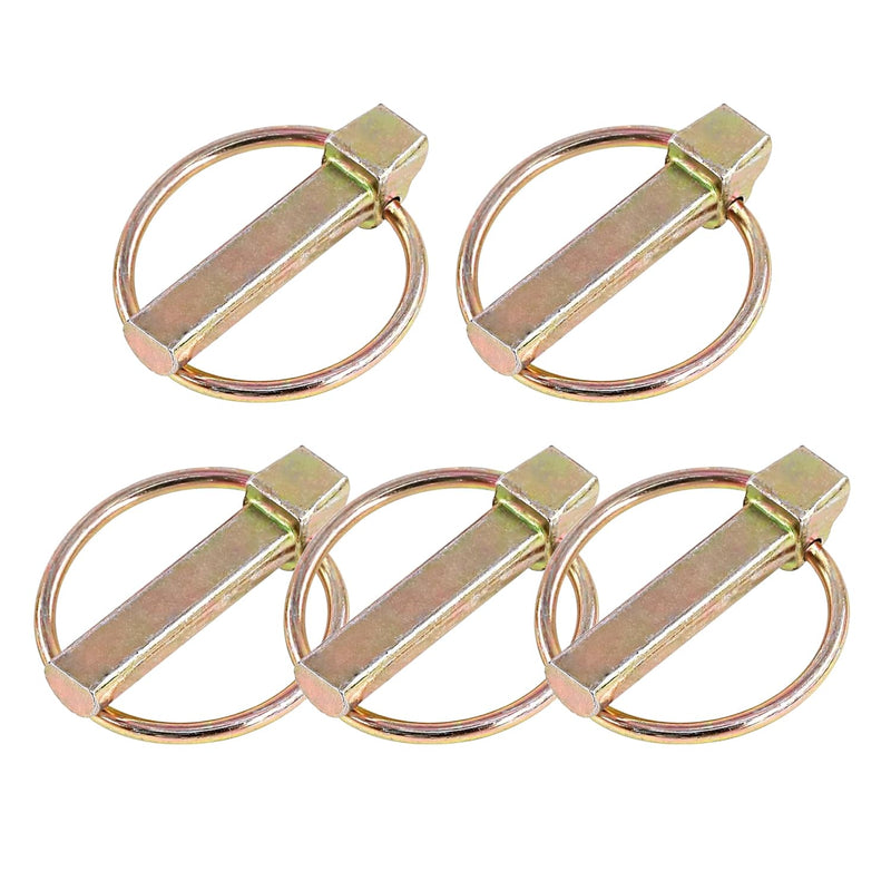 [Australia - AusPower] - 5 Pcs 7/16" Linch Pin, Heavy Duty Lynch Pin Lock Pin Clips for Farm Tractors Trailers Trucks Mower (10.8x45mm) 10.8x45mm 