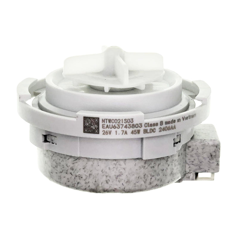 [Australia - AusPower] - for EAU63743803 NTWC021S03 Drain Motor Pump compatible with LG Washer WM3600HWA WM3600HVA WM3700HRA WM3400CW WM3700HVA WM3700HWA WM3500CW DC26V 1.7A 45W 