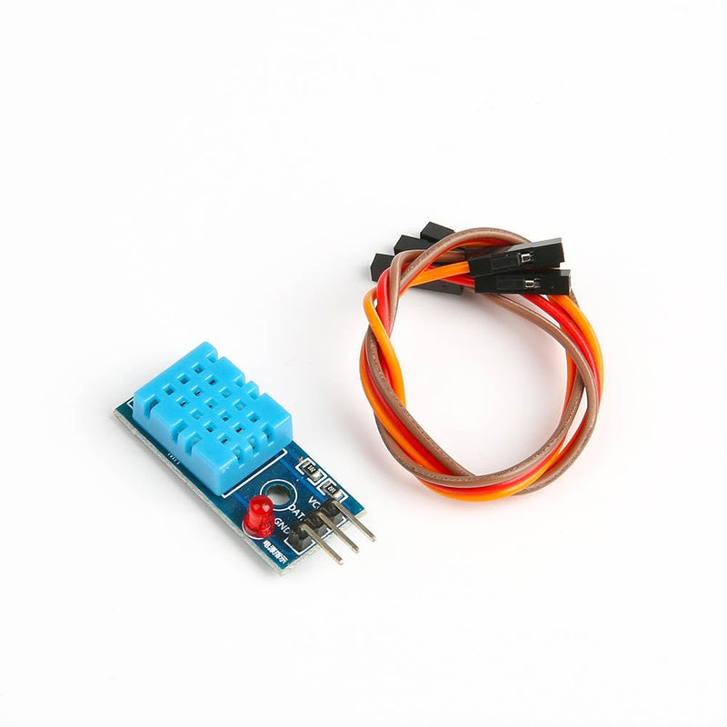 [Australia - AusPower] - SHILLEHTEK DHT11 Temperature and Humidity Sensor Module with LED & Cable - Temperature Humidity Measurement for Arduino, Raspberry Pi, ESP32 and Other Microcontrollers, Electronic Practice DIY 