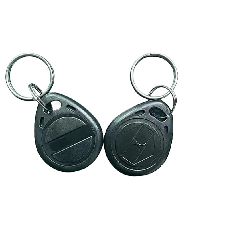 [Australia - AusPower] - 125kHz T5577 RFID Key Fob Proximity ID Token Label Rewritable(10PCS) (Black) Black 