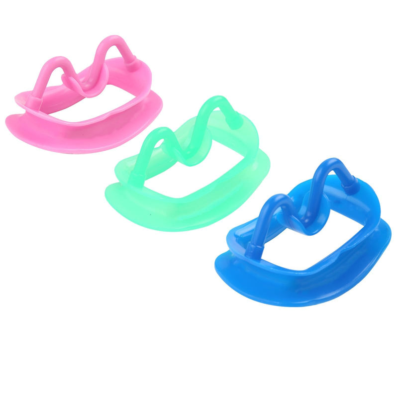 [Australia - AusPower] - Dental Cheek Retractor Soft Silicone for Teeth Whitening Treating Mouth Opener Blanqueamiento Dental Lip Retractor Orthodontic Supplies Tongue Guard Autoclavable 3 Pcs/Set 