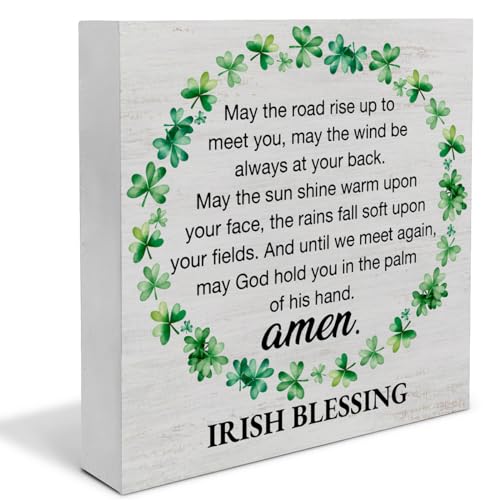 Irish Blessing Decor Rustic St Patricks Day Decor amen