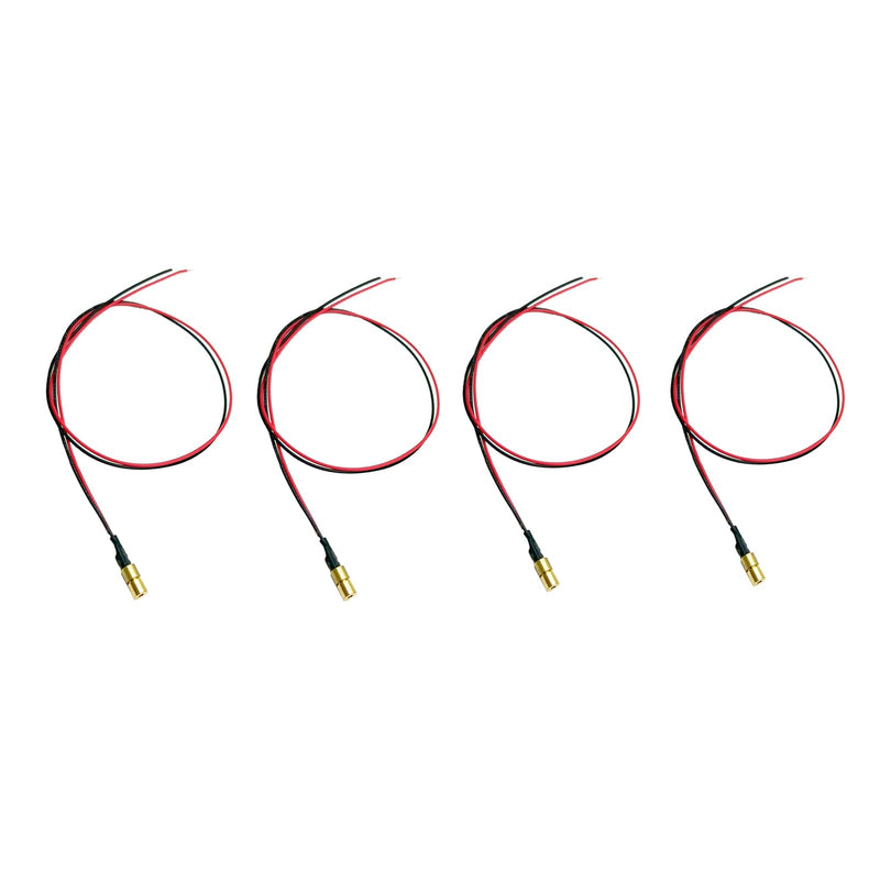 [Australia - AusPower] - 650nm red line 4mm Mini laser module Industrial Laser Group Module adjustable focal length(4mm)(4pack) Point-4pack 
