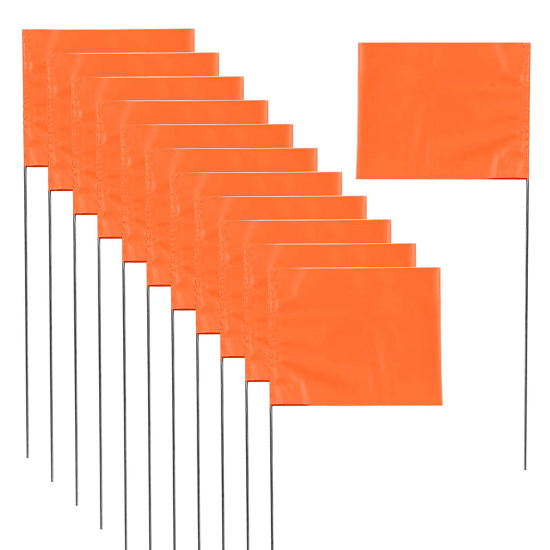 [Australia - AusPower] - Marking 30 Pack Flags Yard Flags 12 x 2.5 x 3.5 Inch Marker Flags for Lawn Yard Flags Landscape Flgs Survey Flags, Sprinkler Flags, Irrigation Flags?Orange) 