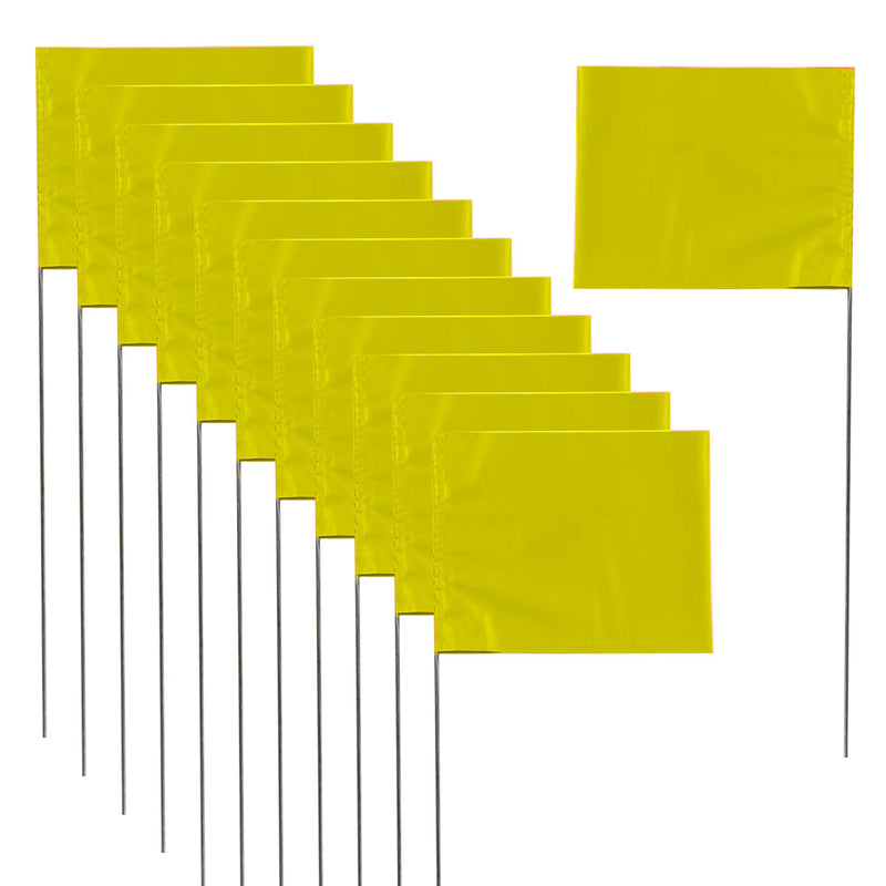 [Australia - AusPower] - Marking 30 Pack Flags Yard Flags 12 x 2.5 x 3.5 Inch Marker Flags for Lawn Yard Flags Landscape Flgs Survey Flags, Sprinkler Flags, Irrigation Flags?yellow) 