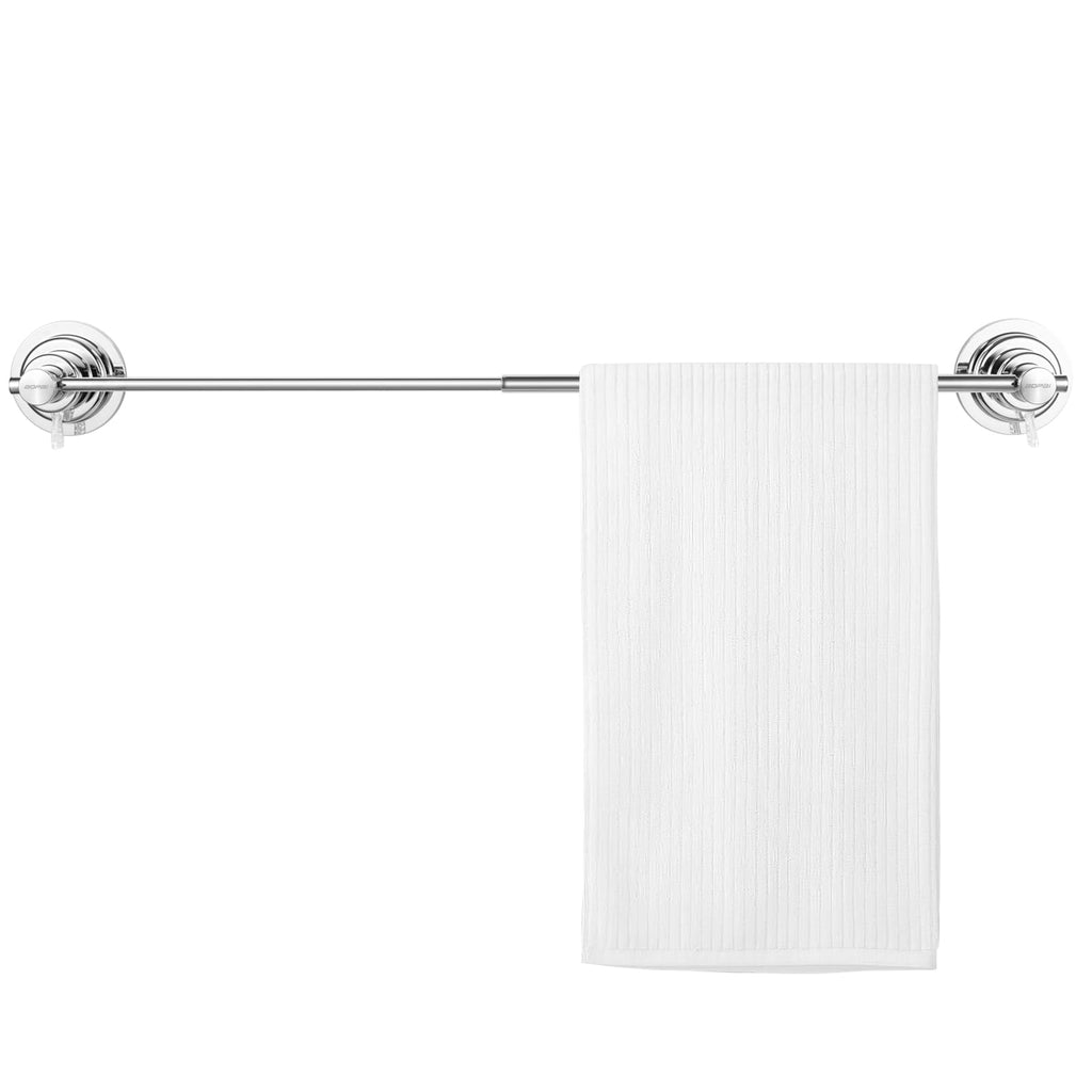 [Australia - AusPower] - Extendable Suction Cup Towel Bar 17-28.5", Chrome 