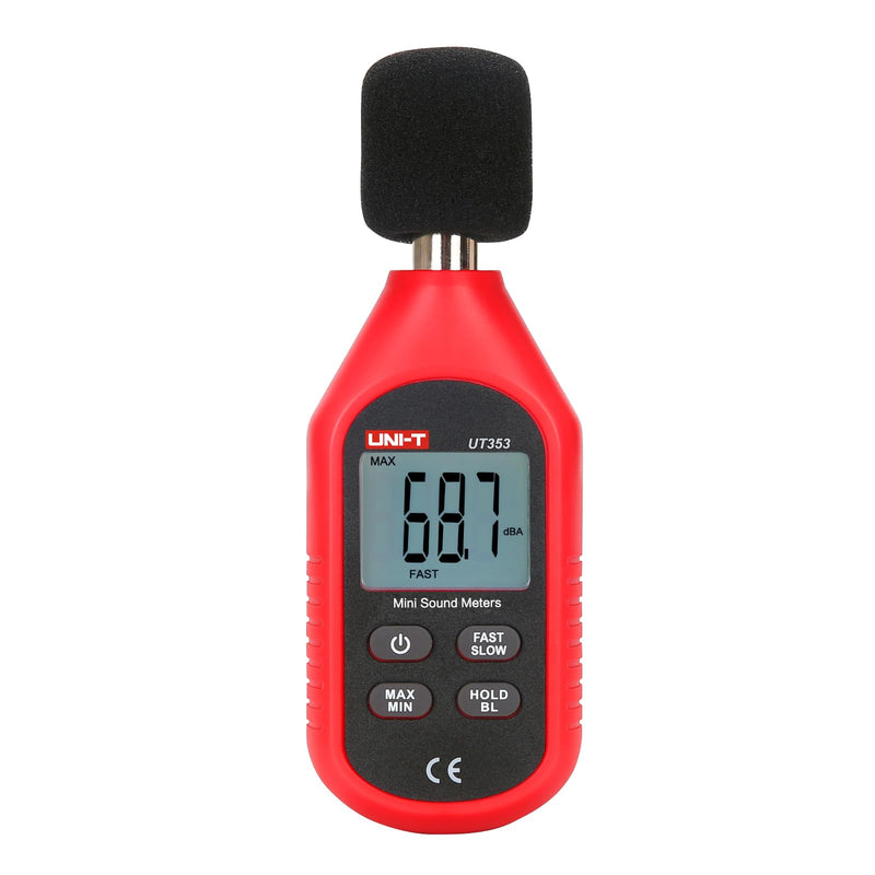 [Australia - AusPower] - UT353 Mini Sound Level Meters, Digital Decibel Meter 30-130dB Audio Noise Volume Measure Device with Backlight LCD Display 