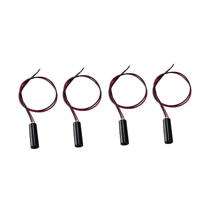 [Australia - AusPower] - 650nm red line 5mm Mini laser module Industrial Laser Group Module Fixed focal length The housing is provided with an insulator(5mm)(point-4pack) Point-4pack 