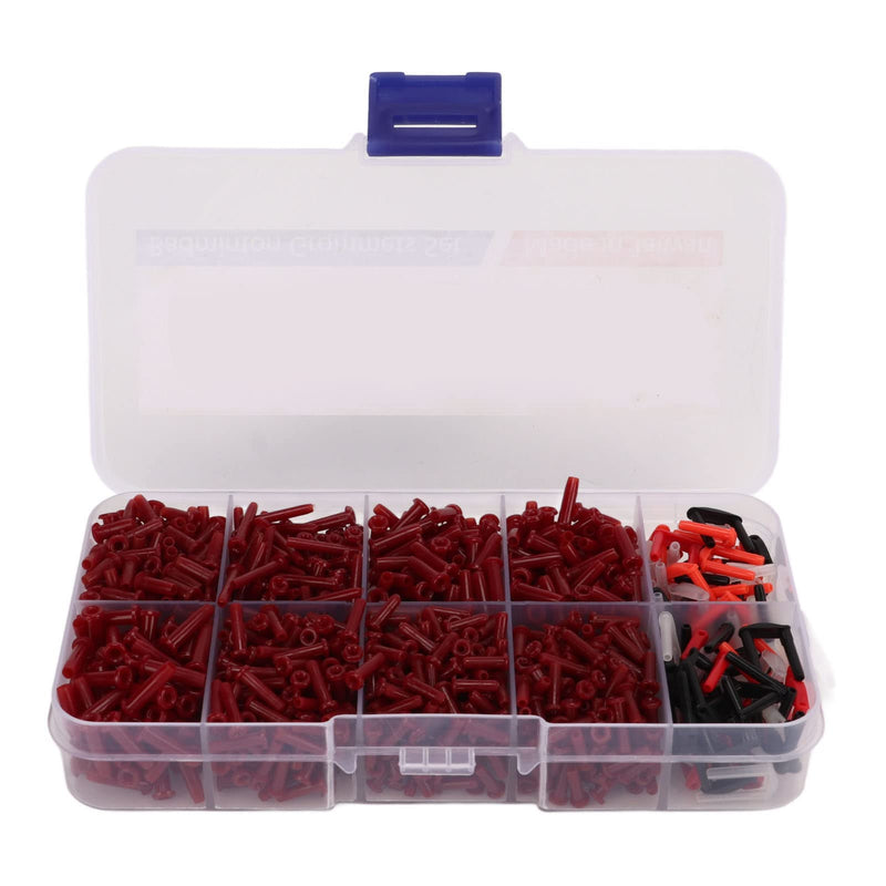 Topyond 1500Pcs Badminton Grommets, Universal Badminton Racket Racquet Grommets, Assortment Kit for Single and Double String, Badminton String Protector Set, Badminton Equipment