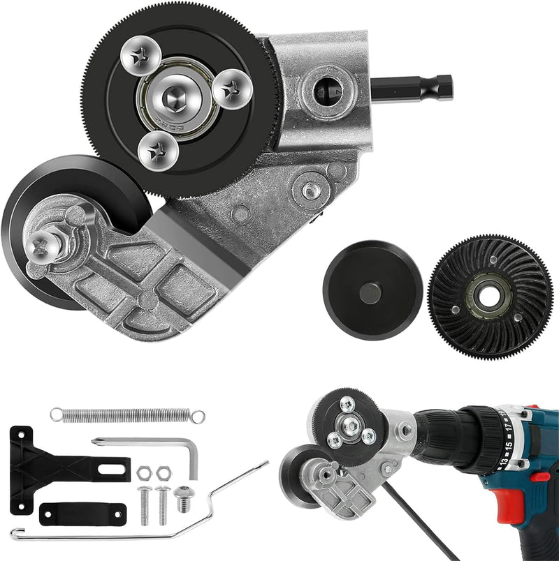[Australia - AusPower] - Innovative Electric Drill Plate Cutter - Versatile Metal Shears Attachment for Effortless Cutting of Various Metals - High Precision, High Efficiency, Where Professionalism Meets Innovation 