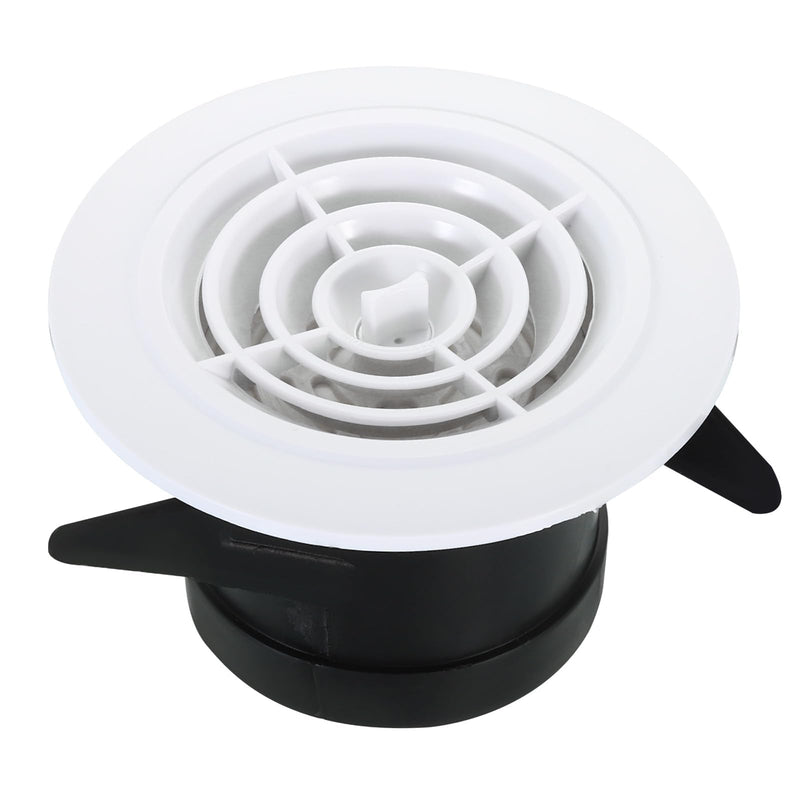 [Australia - AusPower] - PATIKIL 3 Inch Round Air Vent, Adjustable Ceiling Diffuser Grill Cover ABS Louver Soffit Vent with Screen for Bathroom Kitchen Living Room, Rotate Type 
