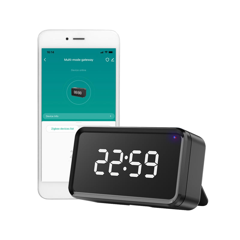 [Australia - AusPower] - YIFAN C Smart Zigbee 3.0 & Bluetooth & Mesh Gateway, Tuya Smart Home Bridge Hub, Multi-mode Gateway for Home Automation, Compatible with Alexa, Google Home, Smart Life, 2.4GHz WiFi (Black) Black 