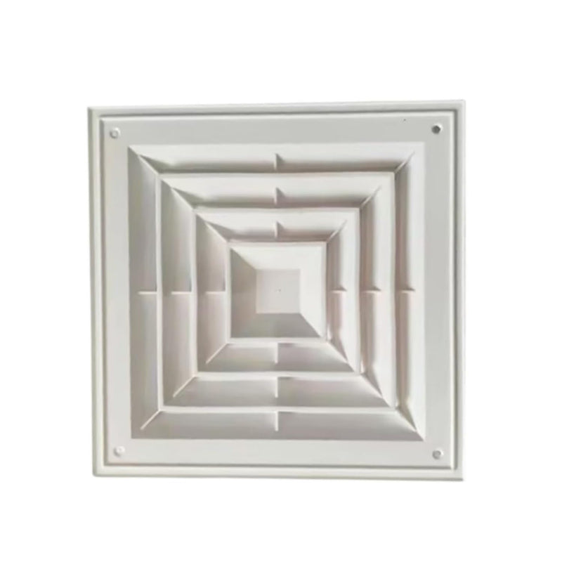 [Australia - AusPower] - Return Air Flow Reinforced Plastic Fan Grille, Sidewall and Ceiling Square Return Grille Vent Cover 11.8"x11.8" (30Wx30L(cm)) -White 