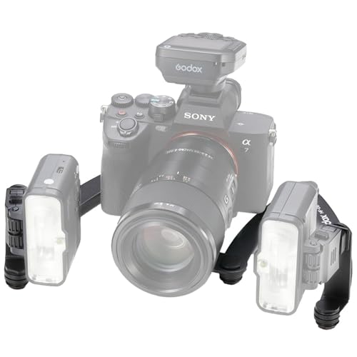Godox MF12 Compact Camera Flash Bracket for Dental Flash System, Godox MF-DB Bracket for MF12 Flash Black