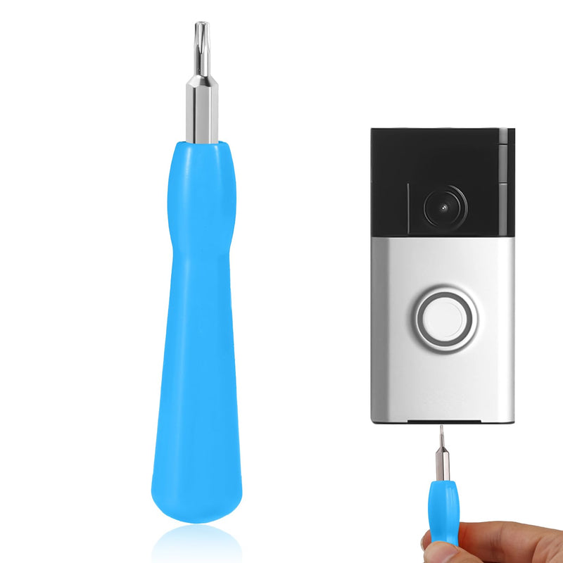 [Australia - AusPower] - Video Doorbell Screwdriver, Double-Ended Screwdriver Bits with Handle, T6 and T15 Torx Screwdrivers Tools Doorbell Screwdriver Replacement for Ring Video Doorbell Models (Blue) Blue 