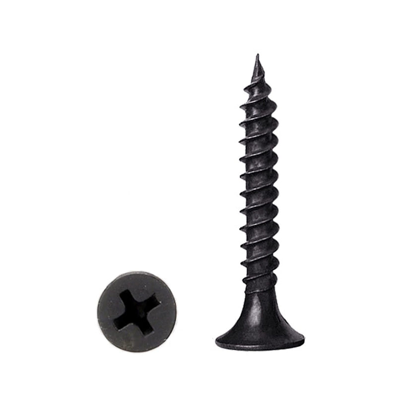 [Australia - AusPower] - 400 pcs Wood Screws, Drywall Screws, Cabinet Screws, Coarse Tooth Drywall Screws, Phillips Flat Head Self-Tapping Screws for Various Woodworking Repairs and DIY Projects #6 x 1''(25 mm) #6x1''-400Pcs 