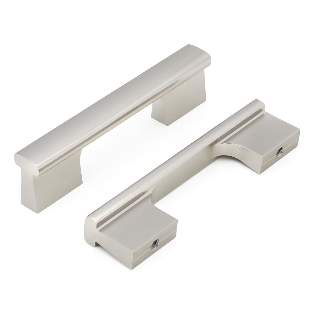 [Australia - AusPower] - Banqin/10 Pack Brushed Nickel Cabinet Pulls, Kitchen Cabinet Handles 3 inch(76mm) Matte Nickel Cabinet Handles, Dresser Handles Drawer Pulls Solid Aluminum Alloy Cupboard Pulls 3 inch/(76mm)-hole centers spacing 10 