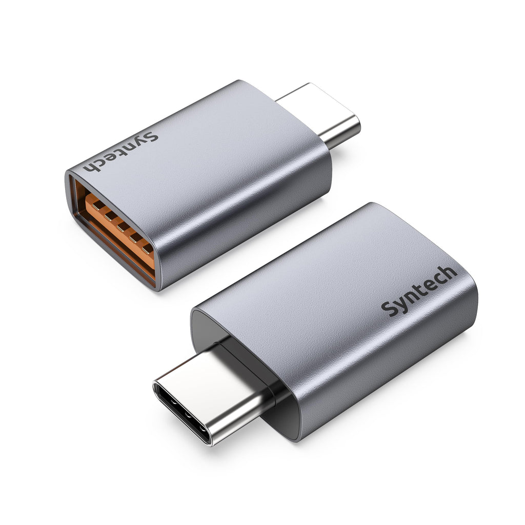 [Australia - AusPower] - Syntech USB C to USB Adapter (2 Pack), 10Gbps USB 3.2 Gen 2 Fit Side by Side, USB C Male to USB A 3.2 Female Adapter Compatible with iPhone 15 Pro Max/iPad/iMac/MacBook Pro and Thunderbolt 4/3 Devices 