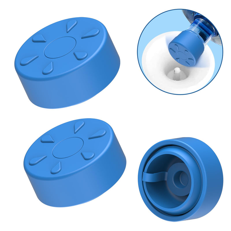 [Australia - AusPower] - MYLOLF Upgrade 5 Gallon Water Jug Cap, Dual Leakage Prevention Technology, Food-Grade Silicone Reusable Replacement Bottle Lid for Standard/Screw/Crown Top Water Jug and Water Dispenser - Pack of 3 
