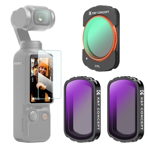 K&F CONCEPT Magnetic CPL+ND4+ND8 Filters Set CPL & ND4 & ND8