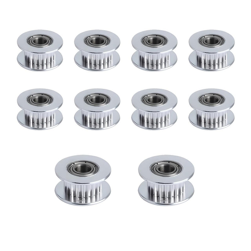 [Australia - AusPower] - GT2 Idler Pulley 20 Teeth Bore 5mm for 3D Printer 6mm Width GT2 Timing Belt. (10pcs) 20-5-Teeth-for 6mm 