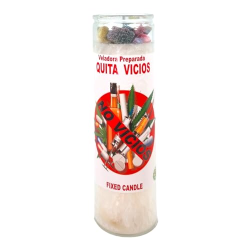 Quit Addiction-Palm Wax Spiritual Intention Spell Candle-[White] | Vela CASA ESOTERICA PERFUMADA- (QUITA VICIOS)