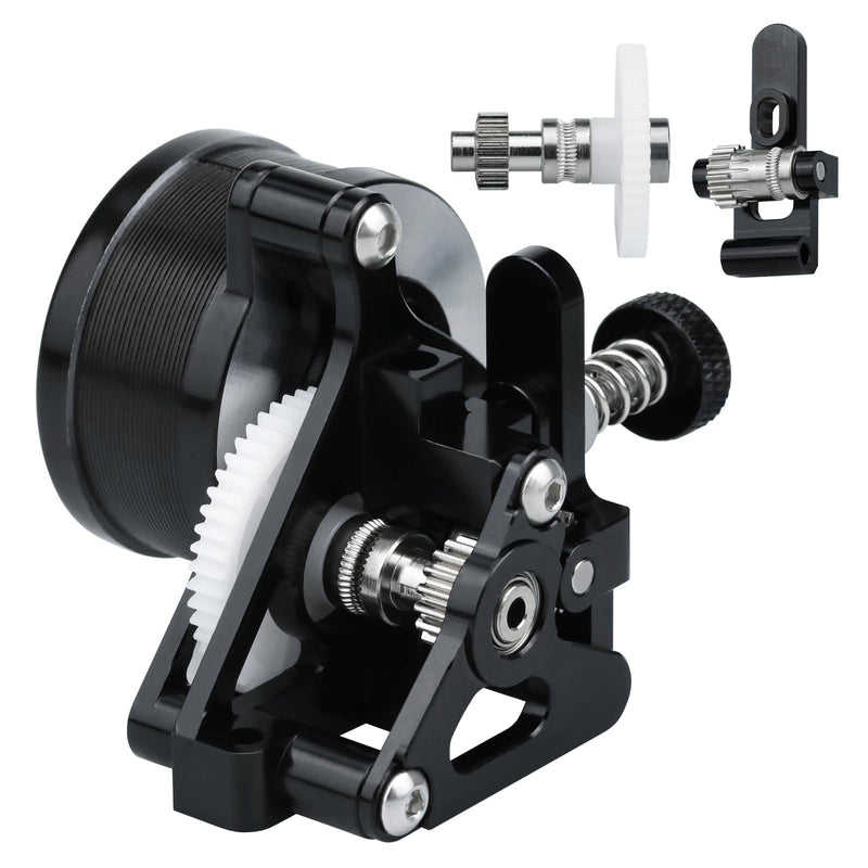 [Australia - AusPower] - Upgrade 3D Printer Accessories Parts Lightweight Sherpa Dual Gear Mini Extruder with Motor Compatible with Ender3v2 Pro Cr10 Q5 Qq-S Voro2.4 V0.1 0.2 Sprite Extruder Heater Block Kit A 