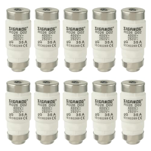 35A D02 Neozed Fuses, D0 Type Fuse Insert, gL/gG 400VAC (Pack of 10) 35A