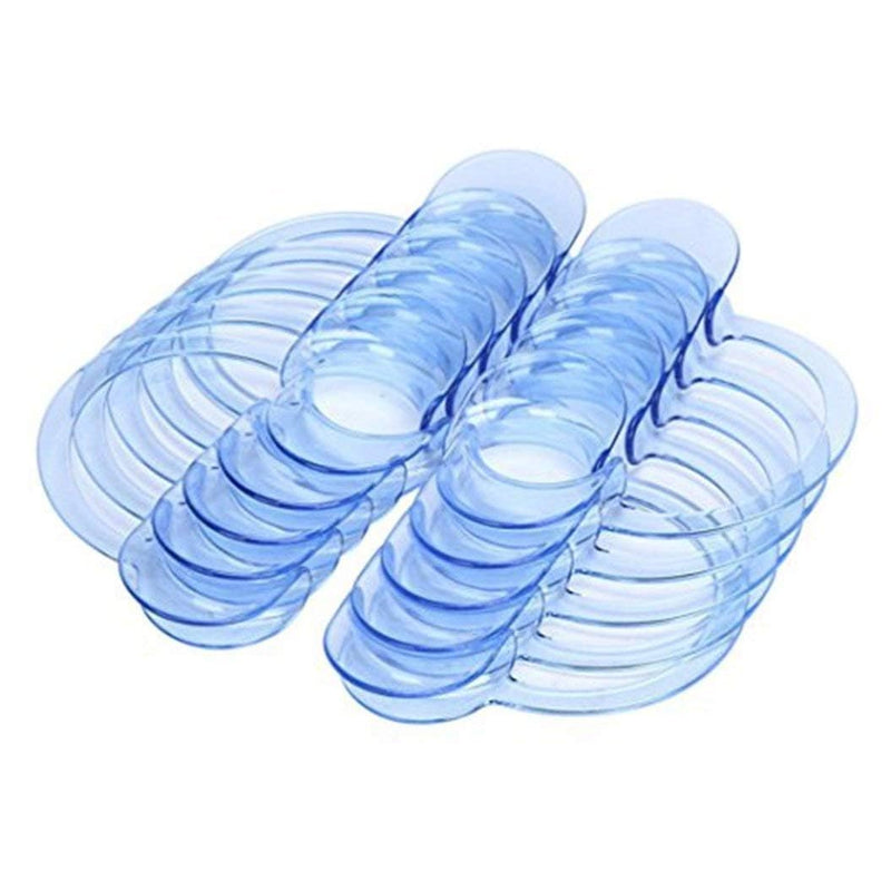 [Australia - AusPower] - 20PCS Dental Cheek Retractor Mouth Opener, Mouth Openers for Speak Out Game,Standard Dental Mouth Opener- Cheek and Lip Retractor - Clear Blue 