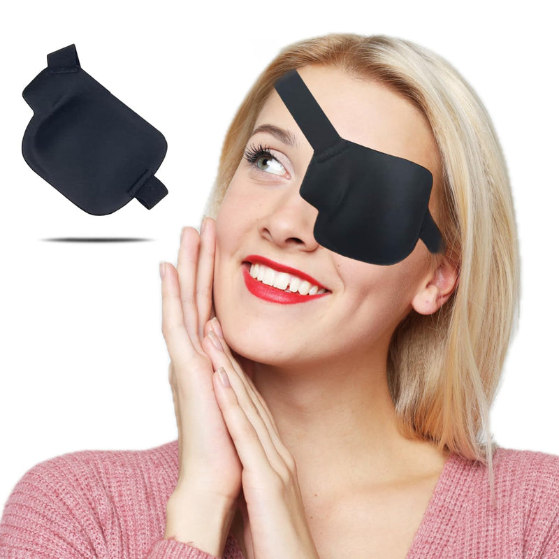 [Australia - AusPower] - 3D Eye Patch, Medical Eye Patches for Adults Kids, 3D Amblyopia Lazy Eye Patches for Left Eye Black 